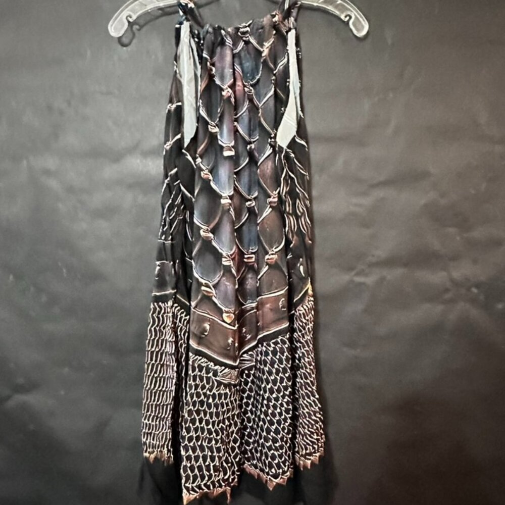 Medieval Armor Joan of Arc Rayon Gladiator Dress Sleeveless Festival size xl